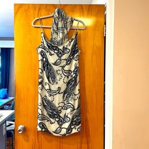 Kay Unger beaded dress w/ scarf (90’s vintage) sz 10